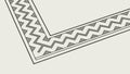 Decorative Corner Border Element with Multiple Chevron Lines, vector design Generative AI Royalty Free Stock Photo