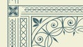 Decorative Corner Border Element Vector Design, vector design Generative AI Royalty Free Stock Photo
