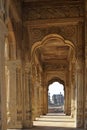 Decorative corridor with arches of cenotaph of Bhimsiha Rana