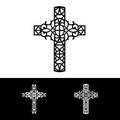 Decorative cross of silhouette