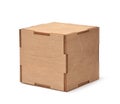 Decorative cubic plywood box Royalty Free Stock Photo