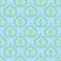 Decorative damask vector seamless pattern design Royalty Free Stock Photo