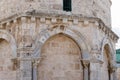 Decorative decorations on the exterior wall of the Chapel of the Ascension on Mount Eleon - Mount of Olives in East Jerusalem in