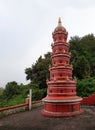 Decorative Deepmal stambh or Light pillar in Maruti Temple