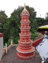 Decorative Deepmal stambh or Light pillar in Maruti Temple