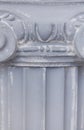 Decorative detail of an ancient Ionic column. close up Royalty Free Stock Photo