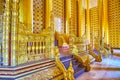 Decorative details of Lion Throne Hall, Kanbawzathadi Golden palace, Bago, Myanmar