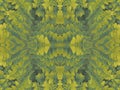 Fern collage leaves seamless pattern