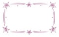 Decorative doodle frame. Empty label with decorative stars