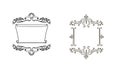 Decorative doodle frames for your design. Royalty Free Stock Photo