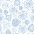 Decorative doodle, light blue snowflakes Christmas wallpaper