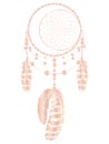 Rose gold dreamcatcher