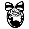 Decorative easter egg with bunny - laser cutt graphic