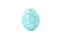 Decorative easter egg isolated on white background