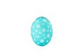 Decorative easter egg isolated on white background Royalty Free Stock Photo