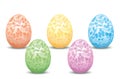 Decorative easter eggs - vector floral ornament Royalty Free Stock Photo
