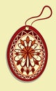 Decorative easter label Royalty Free Stock Photo