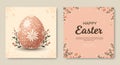Decorative Easter-themed image features two panels. The left panel shows an Royalty Free Stock Photo