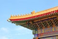 Decorative eaves of chinese temple Royalty Free Stock Photo