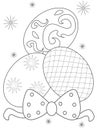 Decorative eggs coloring page