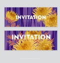 Decorative elegant brightly colored ornamental aster