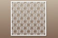 Decorative element for laser cutting. Geometric ornament