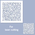 Decorative element for laser cutting Royalty Free Stock Photo