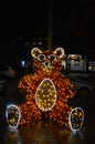 Decorative element snow bear This year, the city added a decorative element to decorate the promenade with Snow White an