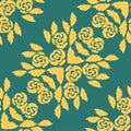 Decorative element traditional damask pattern. Vector eps 10