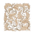 Decorative elements In baroque, rococo, victorian, renaissance style. Royalty Free Stock Photo