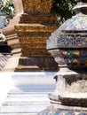 Decorative elements with meaningful buddhism ornaments in WAT XIENG THONG