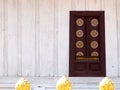 Decorative elements with meaningful buddhism ornaments in WAT XIENG THONG