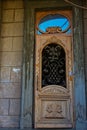 Decorative entrance door, Batumi streets, Adjara, Georgia.