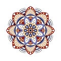 Decorative ethnic mandala. Outline isolates ornament. Vector design with islam, indian, arabic motifs.