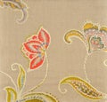 Decorative fabric wallpaper