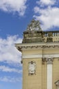 Decorative facade of building of Ivan Zajc Croatian National Theatre, Rijeka, Croatia