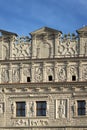 Decorative facade at the market square in Kazimierz Dolny