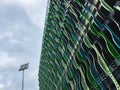 Decorative facade of Promenada Shopping mall in Novi Sad, Serbia