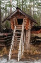 Decorative fairy house of logs