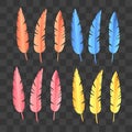 Feather icon. Illustration of feather. Feather pen silhouette. Feather writing .Logo Template vector illustration. Eps 10 Royalty Free Stock Photo