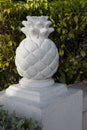Decorative fence element of pineapple shape Royalty Free Stock Photo