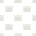 Decorative fence pattern seamless vector