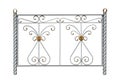 Decorative fence with rosettes.