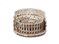 Decorative figurine of the Rome Coliseum ROMA - ILCOLLOSEO = Rome Coliseum over white