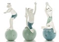 Decorative figurines, statuette of frog , accessories interior