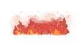 Decorative Fire Flame Element for Design Projects, vector design Generative AI Royalty Free Stock Photo