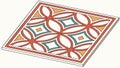 Decorative Floor Tile: Isometric Geometric Pattern, vector design Generative AI Royalty Free Stock Photo