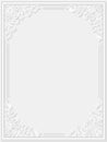 Decorative floral frame