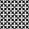 Decorative flower black and white seamless repeated geometric pattern background. Textile, books, Royalty Free Stock Photo