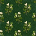 Decorative flower seamless pattern background